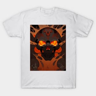 skull with lava T-Shirt